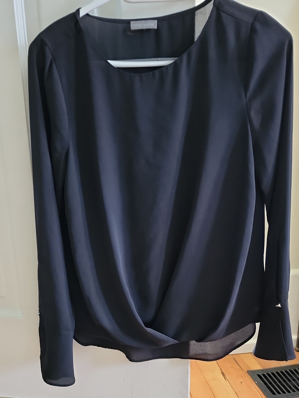 2 For 1 Long Sleeve Women's Top - Black And Short Sleeve Bead Work Beauty